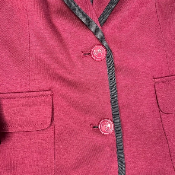 JCP Maroon and Black Blazer - Picture 9 of 9